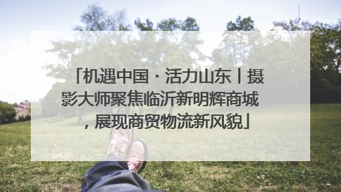 机遇中国・活力山东丨摄影大师聚焦临沂新明辉商城，展现商贸物流新风貌