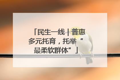 民生一线｜普惠多元托育，托举“最柔软群体”