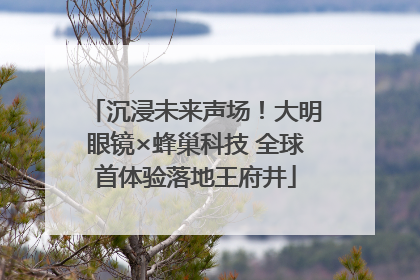沉浸未来声场！大明眼镜×蜂巢科技 全球首体验落地王府井