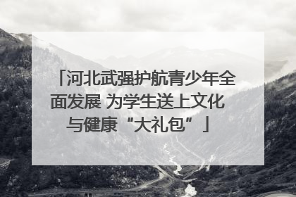 河北武强护航青少年全面发展 为学生送上文化与健康“大礼包”