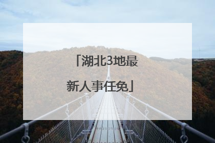 湖北3地最新人事任免