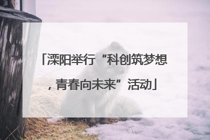 溧阳举行“科创筑梦想，青春向未来”活动