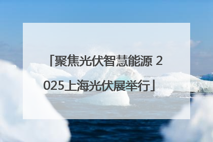聚焦光伏智慧能源 2025上海光伏展举行