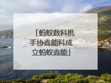 蚂蚁数科携手协鑫能科成立蚂蚁鑫能