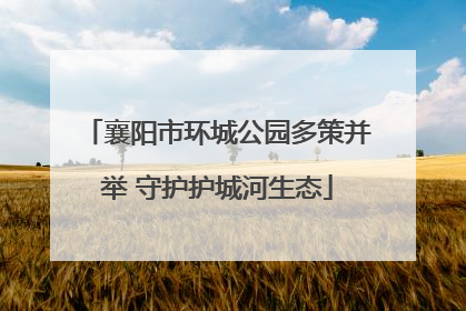 襄阳市环城公园多策并举 守护护城河生态