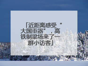 近距离感受“大国重器”，高铁制梁场来了一群小访客