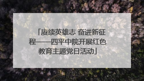 赓续英雄志 奋进新征程——四平中院开展红色教育主题党日活动