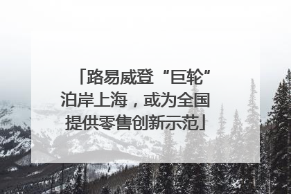 路易威登“巨轮”泊岸上海，或为全国提供零售创新示范