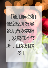 通用航空和低空经济发展论坛首次亮相，发展低空经济，山东机遇多