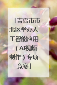 青岛市市北区举办人工智能应用（AI视频制作）专项竞赛