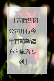 青藏集团公司开行今年首趟新疆方向旅游专列