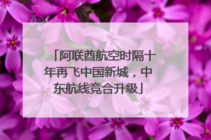 阿联酋航空时隔十年再飞中国新城，中东航线竞合升级
