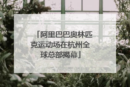 阿里巴巴奥林匹克运动场在杭州全球总部揭幕