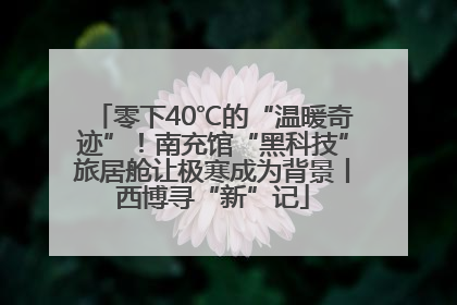 零下40℃的“温暖奇迹”！南充馆“黑科技”旅居舱让极寒成为背景丨西博寻“新”记