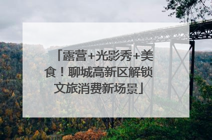 露营+光影秀+美食！聊城高新区解锁文旅消费新场景