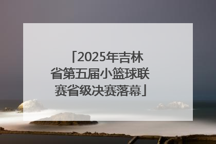 2025年吉林省第五届小篮球联赛省级决赛落幕