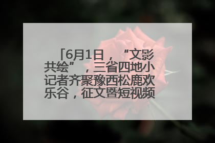 6月1日，“文影共绘”，三省四地小记者齐聚豫西松鹿欢乐谷，征文暨短视频大赛精彩启幕！